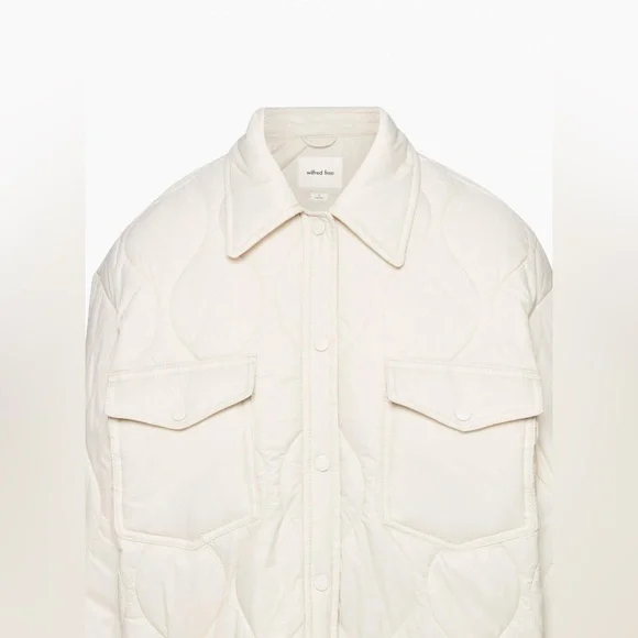 Wilfred Aritzia The Ganna Quilted Jacket Bone XSmall - Picture 10 of 16